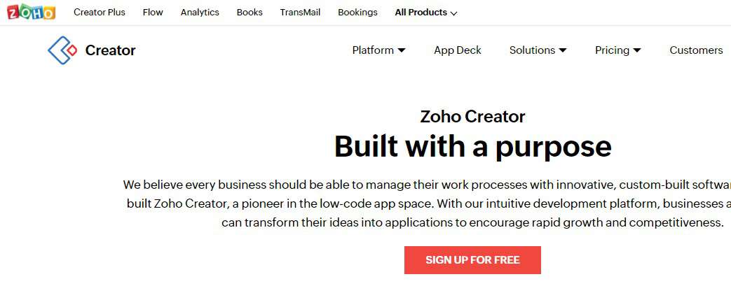 Zoho Creator- App Creator