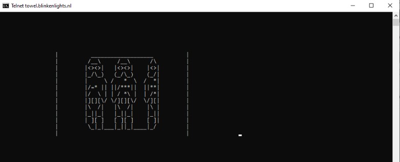 Enjoy the Star Wars Movie in ASCII using Windows Command Prompt